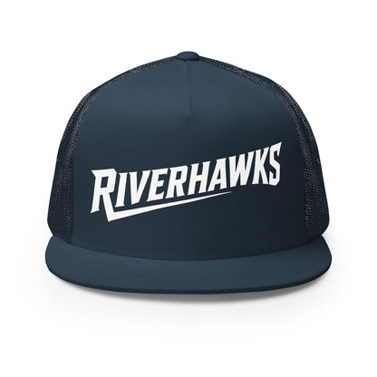Performance | 5 Panel Trucker Cap | Rochester Riverhawks | Crest Logo