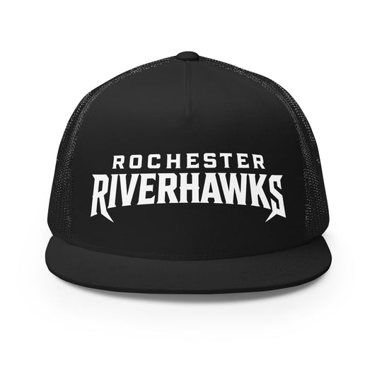 Performance | 5 Panel Trucker Cap | Rochester Riverhawks | Shield Logo