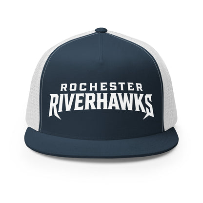 Performance | 5 Panel Trucker Cap | Rochester Riverhawks | Shield Logo