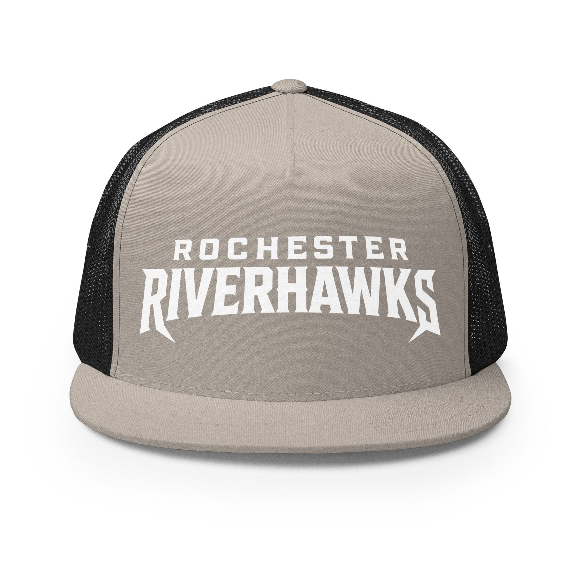Performance | 5 Panel Trucker Cap | Rochester Riverhawks | Shield Logo