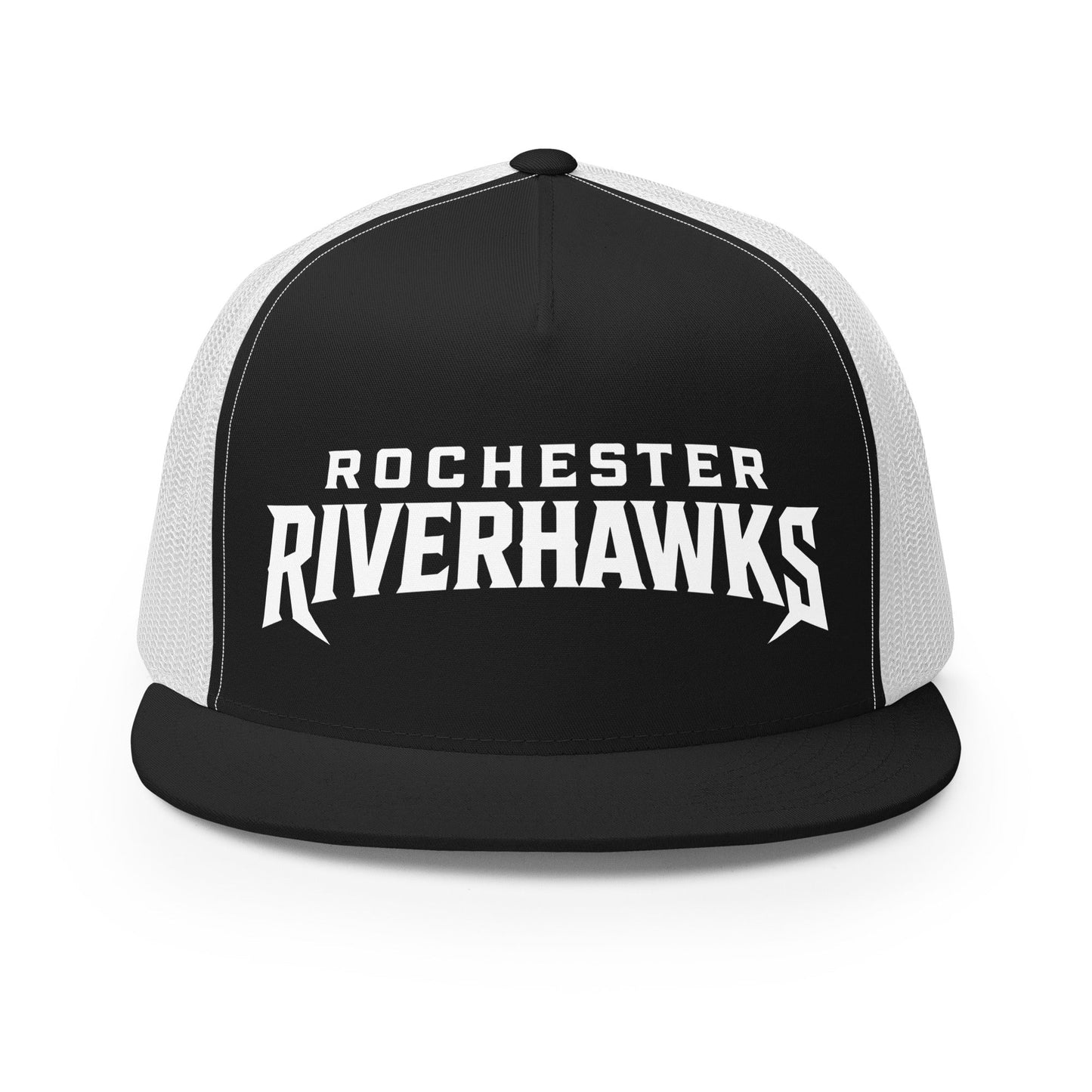 Performance | 5 Panel Trucker Cap | Rochester Riverhawks | Shield Logo