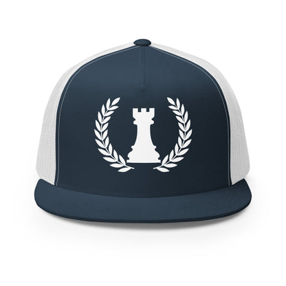 Performance | 5 Panel Trucker Cap | Rook Defense Solutions | Apex Castle Logo