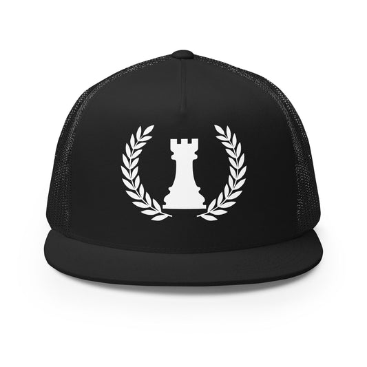 Performance | 5 Panel Trucker Cap | Rook Defense Solutions | Apex Castle Logo