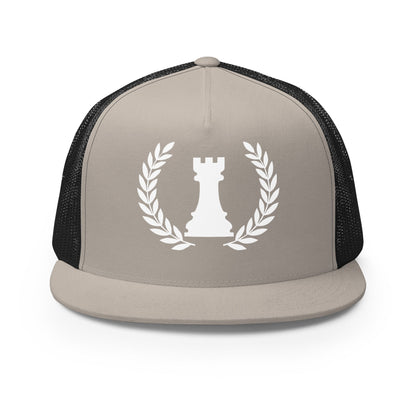 Performance | 5 Panel Trucker Cap | Rook Defense Solutions | Apex Castle Logo