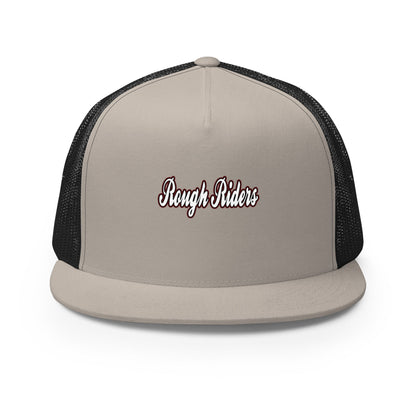 Performance | 5 Panel Trucker Cap | Rough Riders | Script Logo
