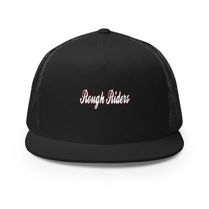 Performance | 5 Panel Trucker Cap | Rough Riders | Script Logo