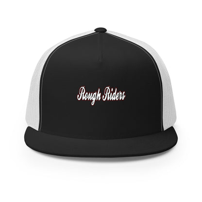 Performance | 5 Panel Trucker Cap | Rough Riders | Script Logo