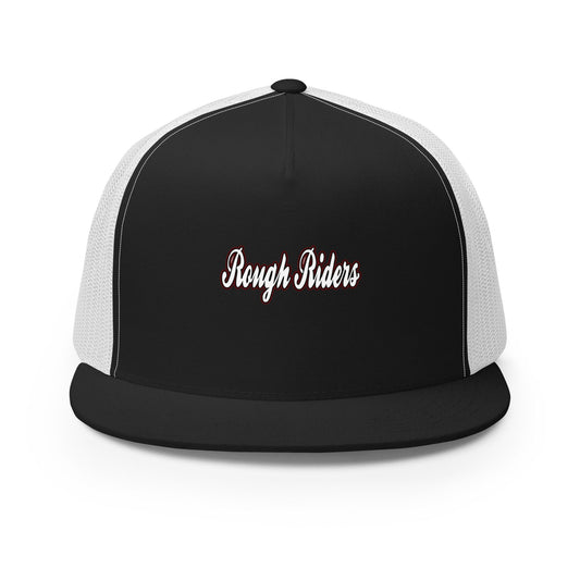 Performance | 5 Panel Trucker Cap | Rough Riders | Script Logo