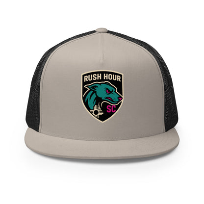 Performance | 5 Panel Trucker Cap | Rush Hour | Badge Logo
