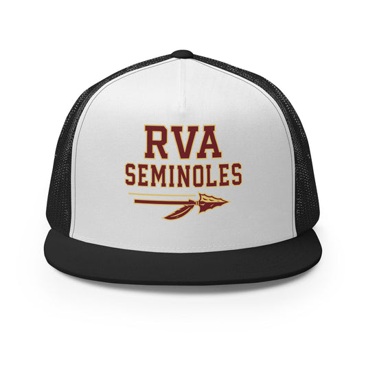 Performance | 5 Panel Trucker Cap | RVA Seminoles | Script Logo