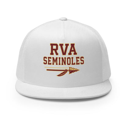 Performance | 5 Panel Trucker Cap | RVA Seminoles | Script Logo