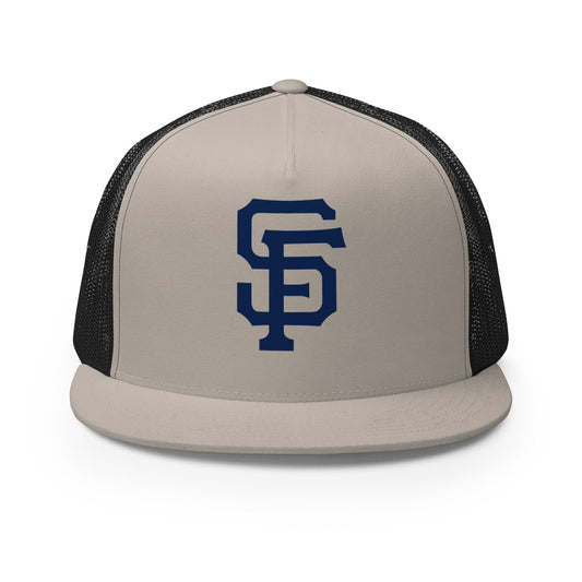 Performance | 5 Panel Trucker Cap | Saint Francis School | SF Crest Logo