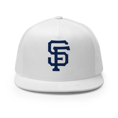 Performance | 5 Panel Trucker Cap | Saint Francis School | SF Crest Logo