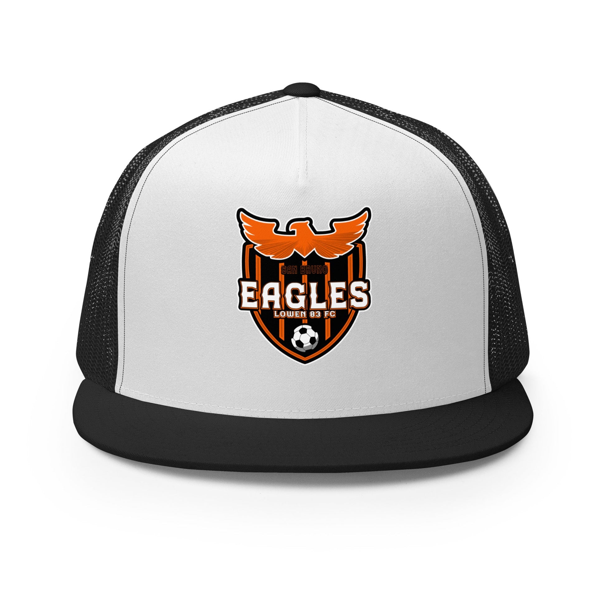 Performance | 5 Panel Trucker Cap | San Bruno Eagles | Shield Logo