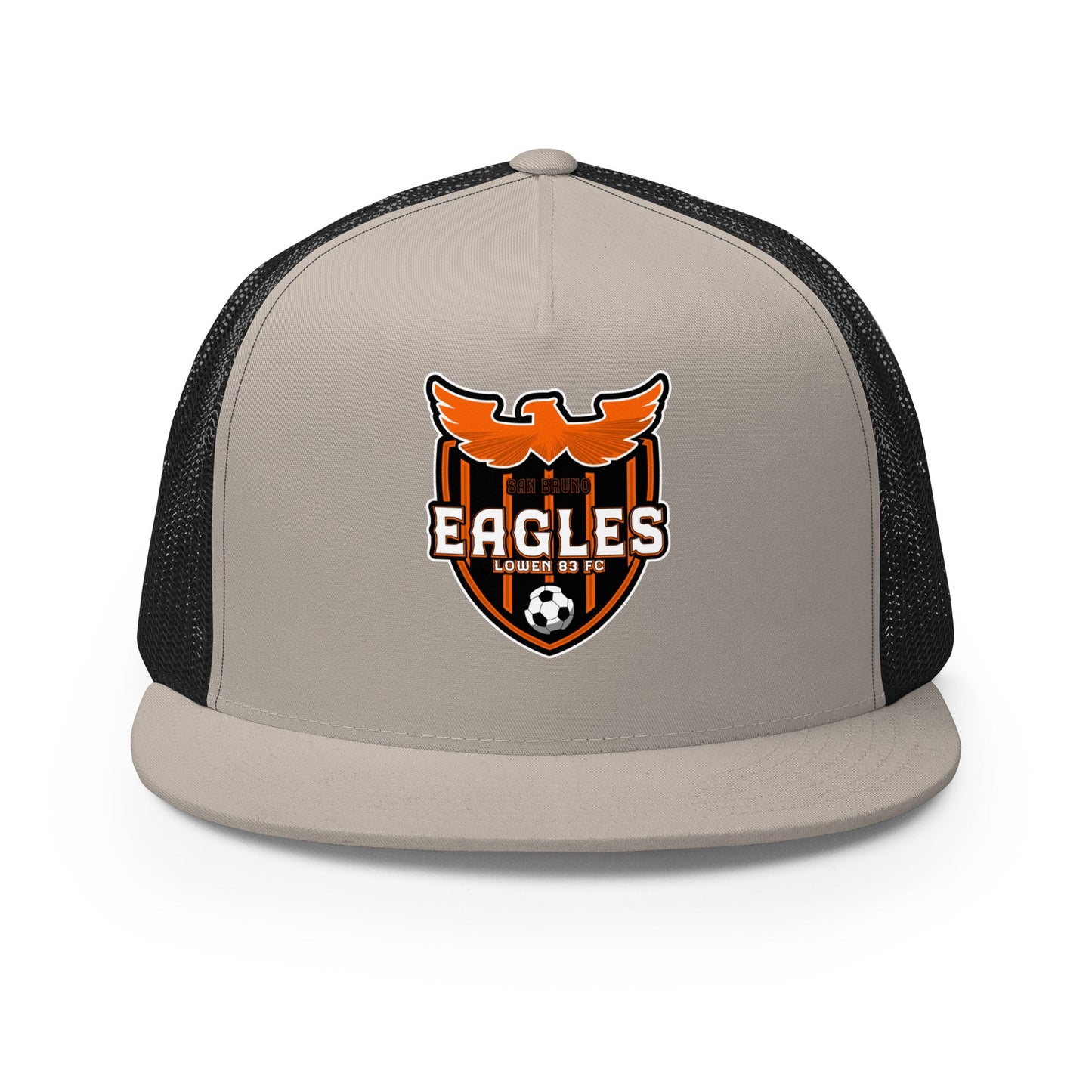 Performance | 5 Panel Trucker Cap | San Bruno Eagles | Shield Logo