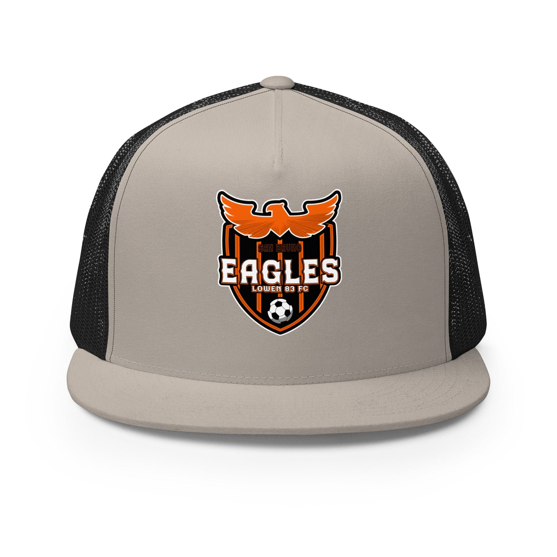 Performance | 5 Panel Trucker Cap | San Bruno Eagles | Shield Logo