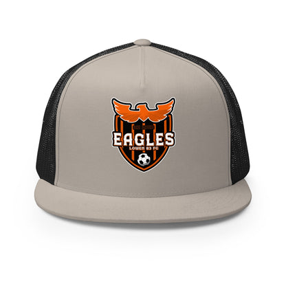 Performance | 5 Panel Trucker Cap | San Bruno Eagles | Shield Logo