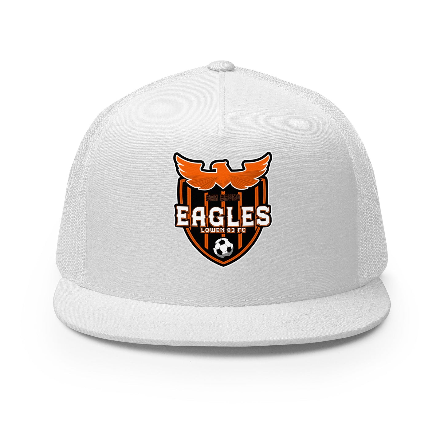 Performance | 5 Panel Trucker Cap | San Bruno Eagles | Shield Logo