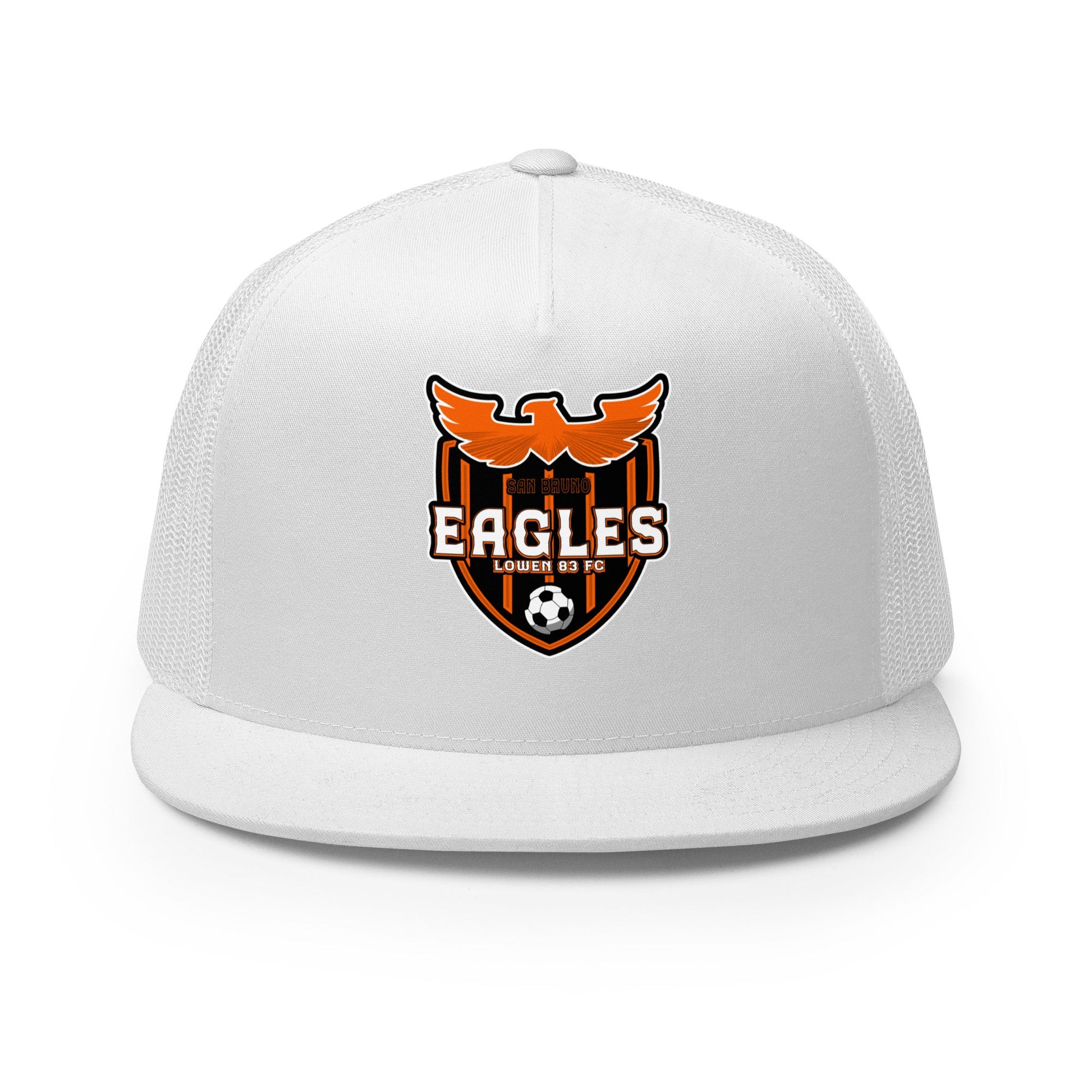 Performance | 5 Panel Trucker Cap | San Bruno Eagles | Shield Logo