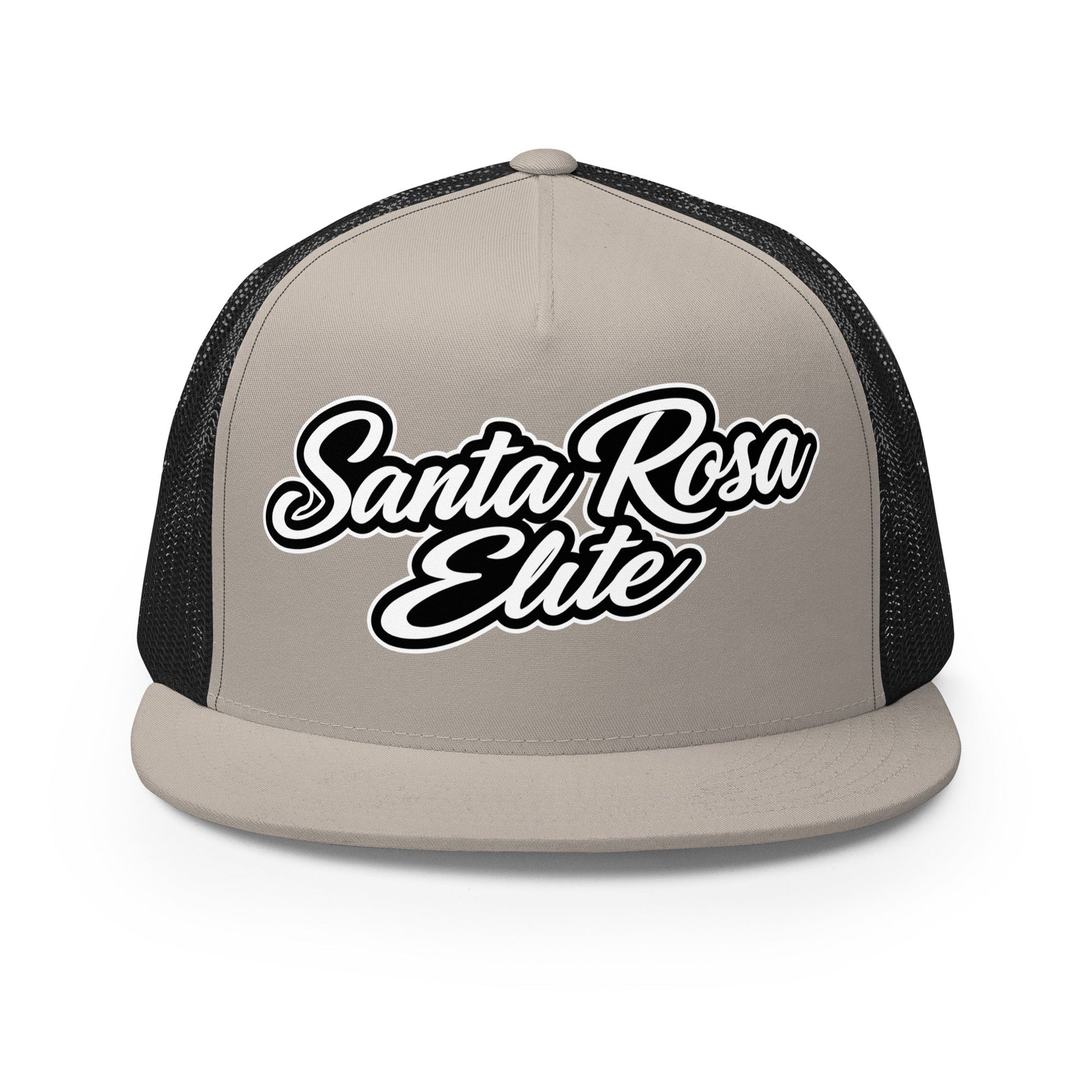 Performance | 5 Panel Trucker Cap | Santa Rosa Elite | Crimson Crest Logo