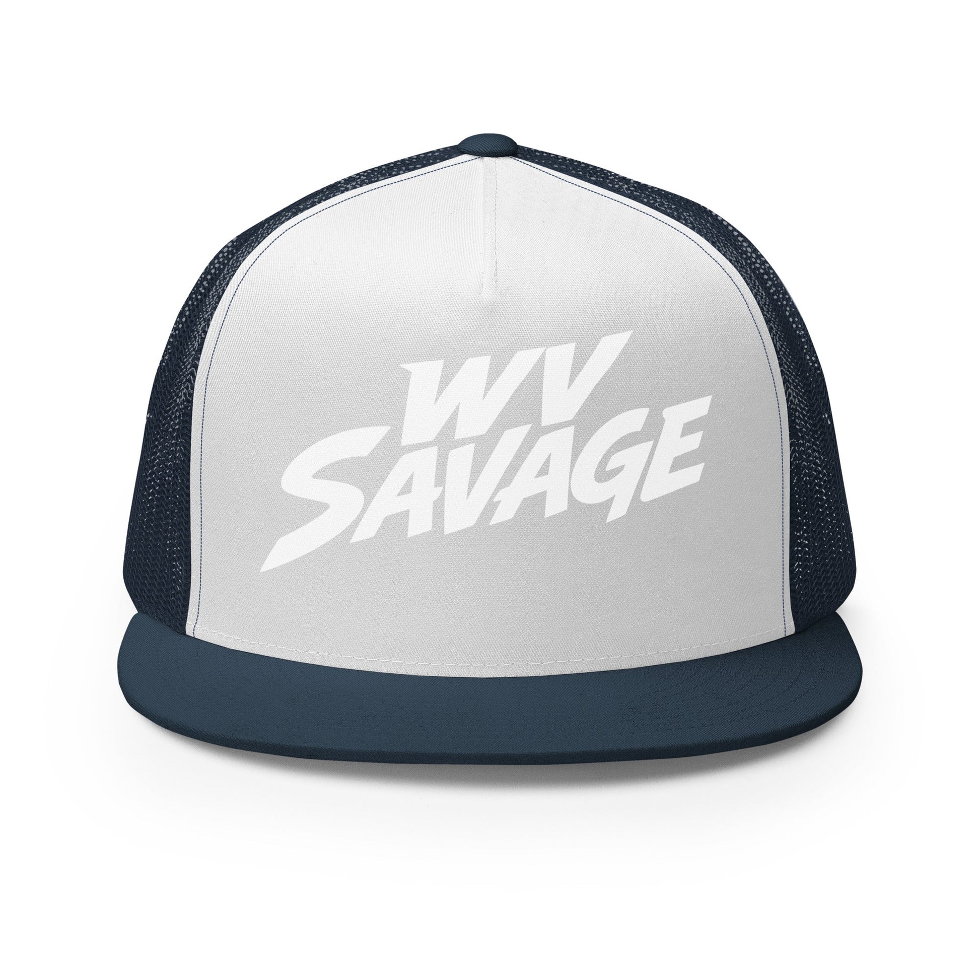 Performance | 5 Panel Trucker Cap | Savage | Crest Logo