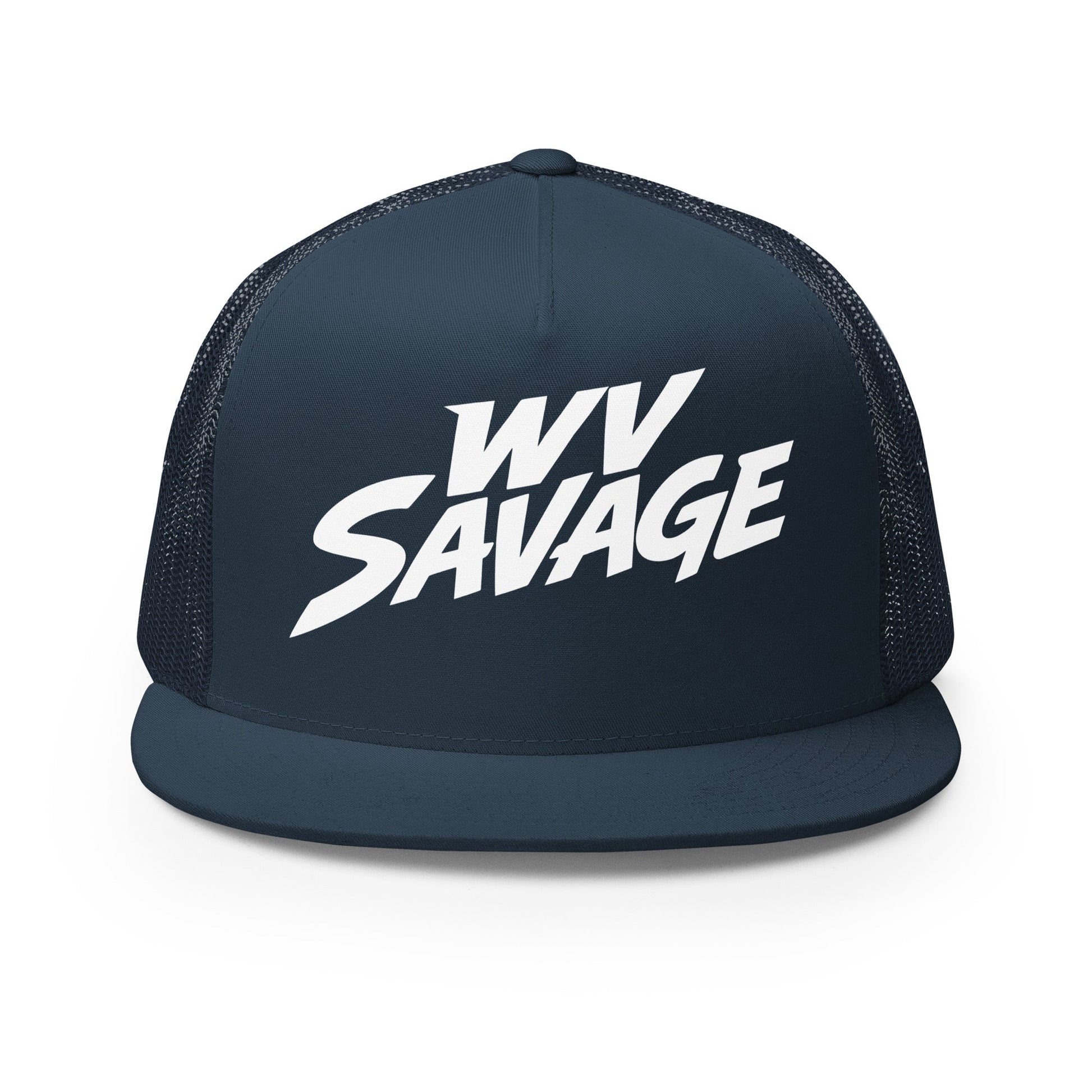 Performance | 5 Panel Trucker Cap | Savage | Crest Logo