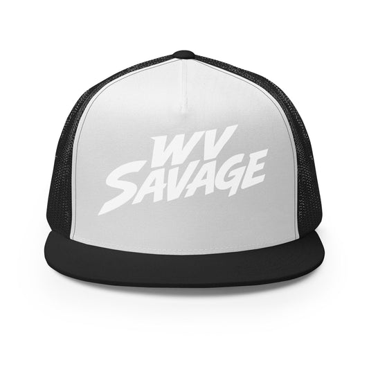 Performance | 5 Panel Trucker Cap | Savage | Crest Logo