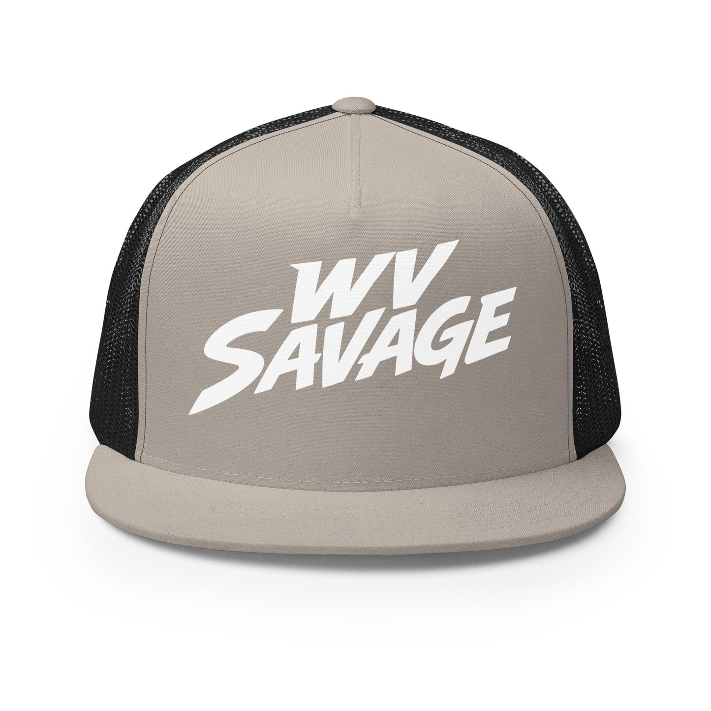 Performance | 5 Panel Trucker Cap | Savage | Crest Logo