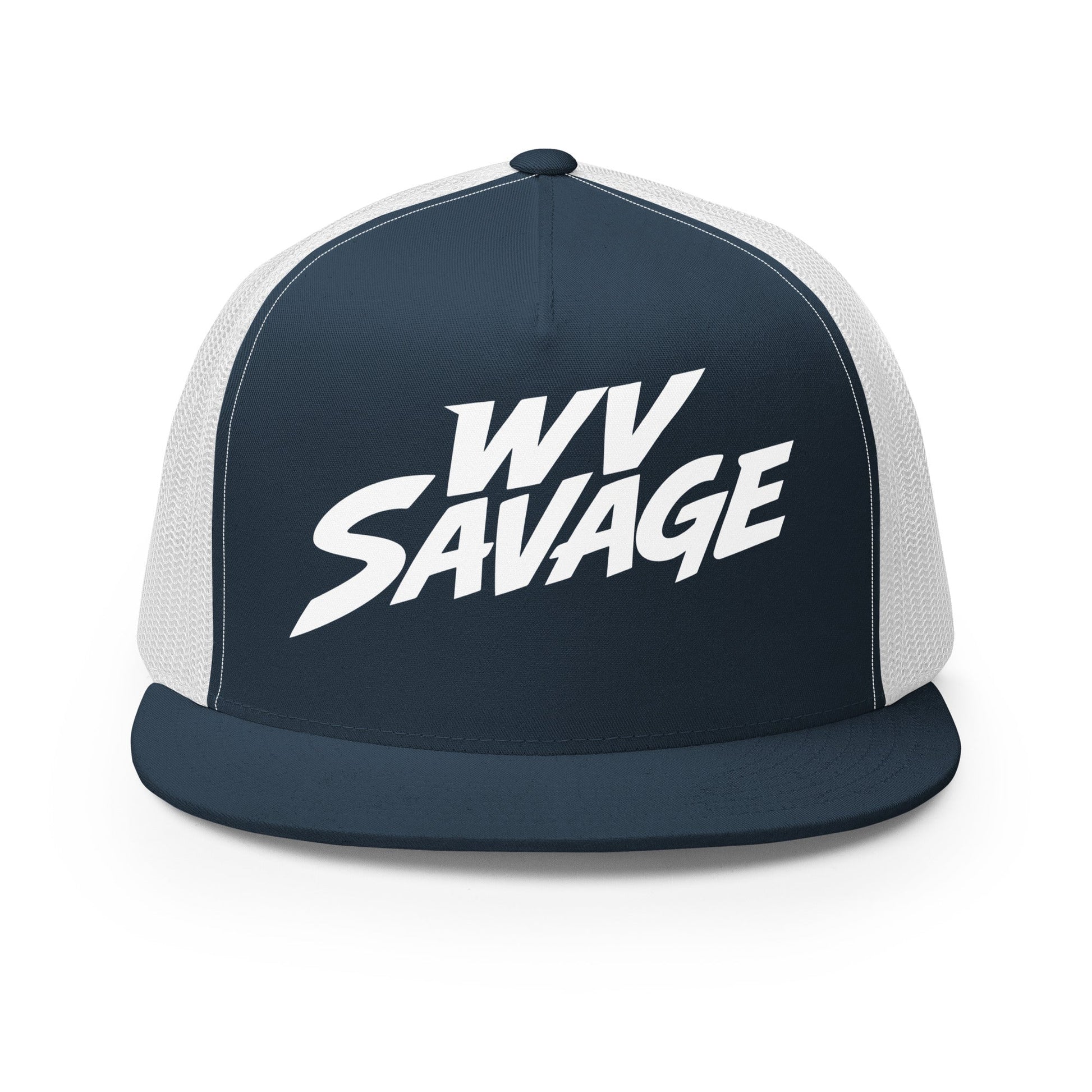 Performance | 5 Panel Trucker Cap | Savage | Crest Logo