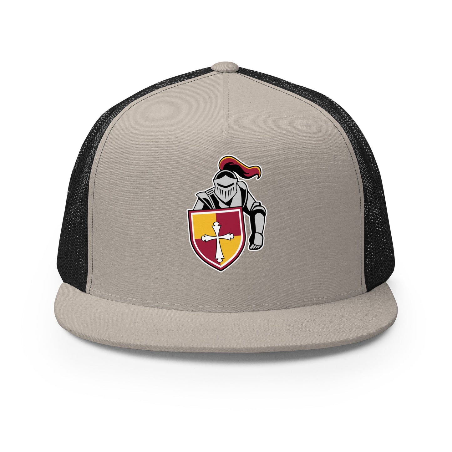 Performance | 5 Panel Trucker Cap | Scecina High School Track and Field | Crusader Logo