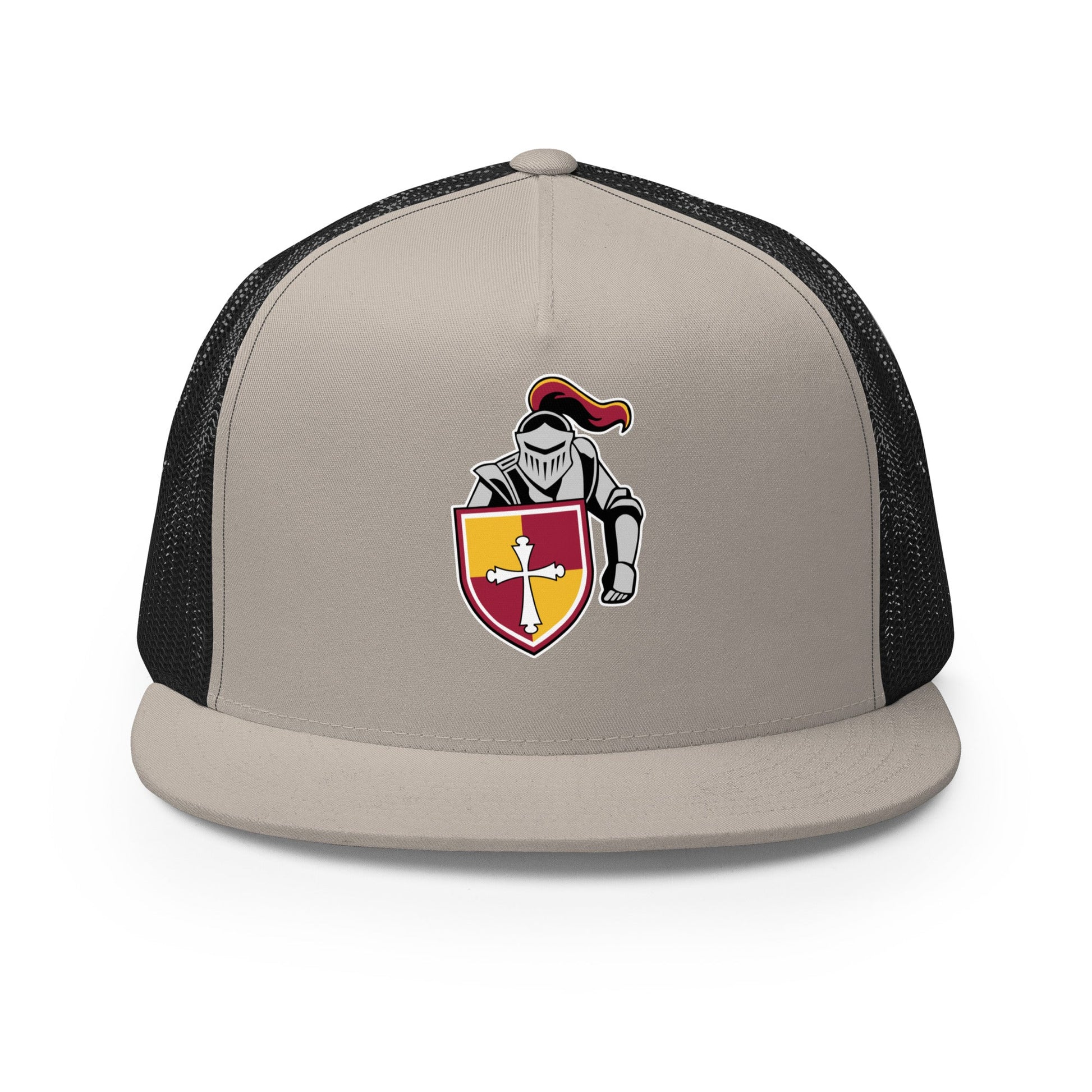 Performance | 5 Panel Trucker Cap | Scecina High School Track and Field | Crusader Logo