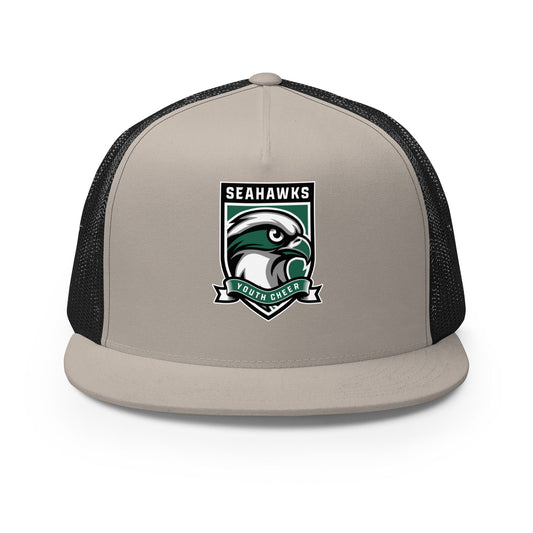 Performance | 5 Panel Trucker Cap | Seahawks Youth Cheer | Shield Logo
