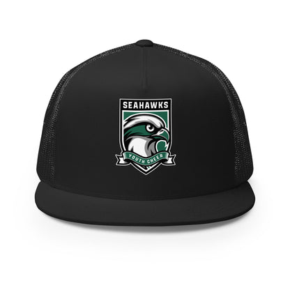 Performance | 5 Panel Trucker Cap | Seahawks Youth Cheer | Shield Logo