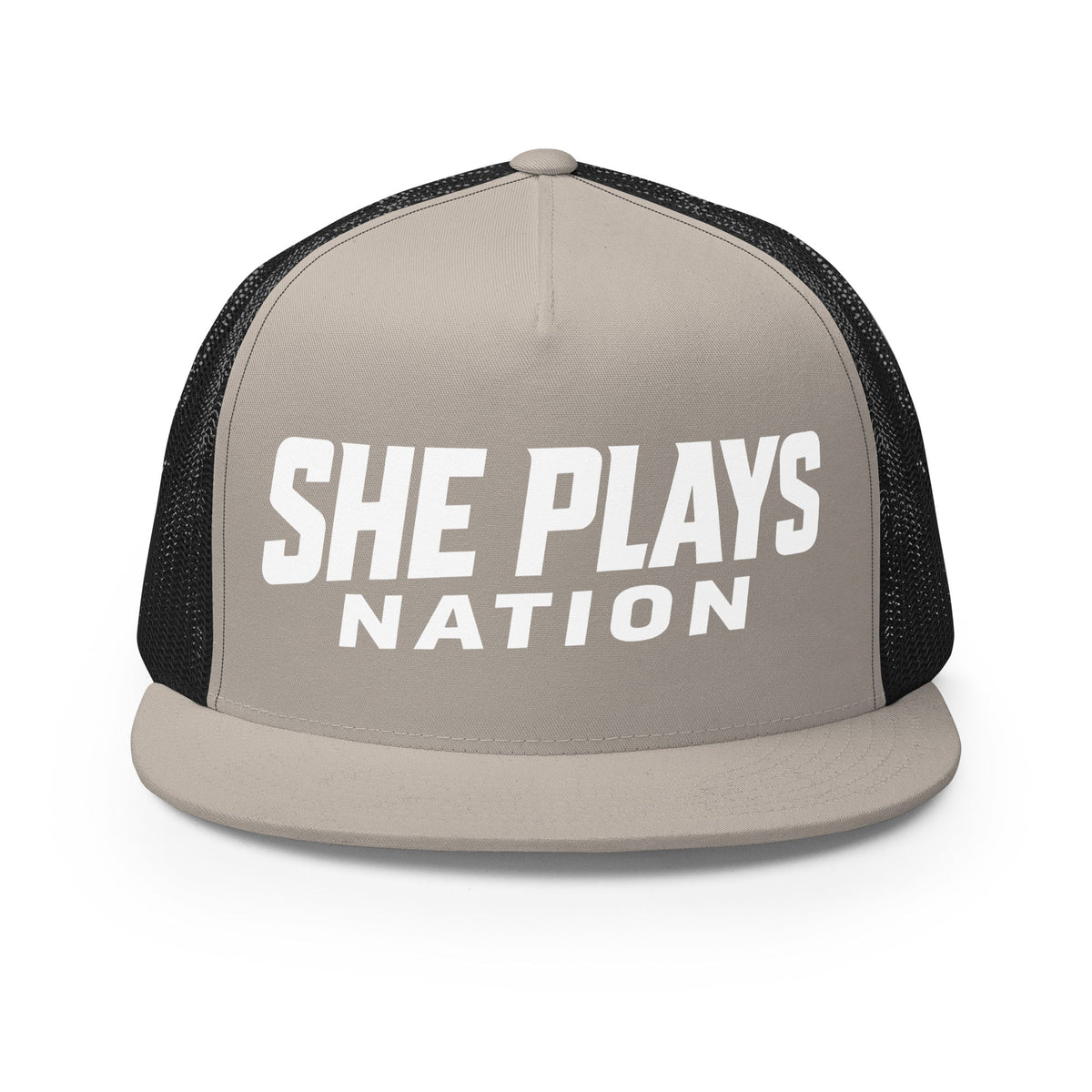 Performance | 5 Panel Trucker Cap | She Plays Nation | Script Logo