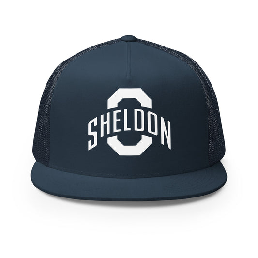 Performance | 5 Panel Trucker Cap | Sheldon Dance Team | Crest Logo