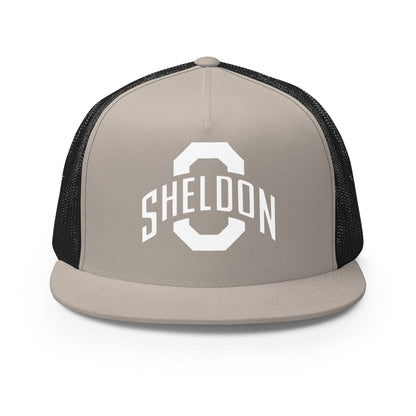 Performance | 5 Panel Trucker Cap | Sheldon Dance Team | Crest Logo