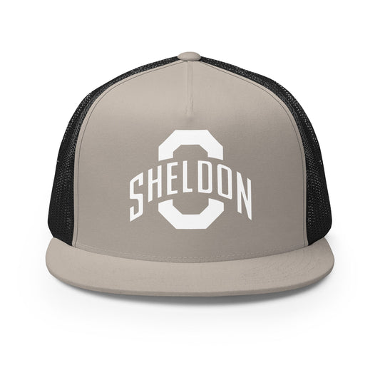 Performance | 5 Panel Trucker Cap | Sheldon Dance Team | Crest Logo