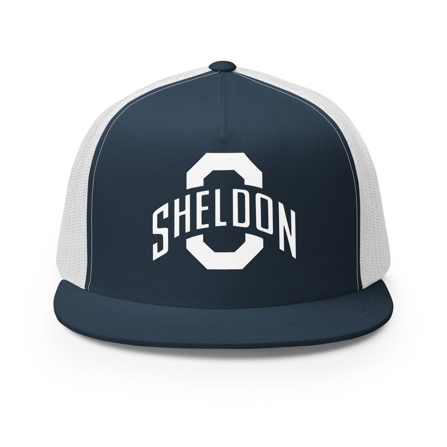 Performance | 5 Panel Trucker Cap | Sheldon Dance Team | Crest Logo