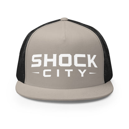 Performance | 5 Panel Trucker Cap | Shock City FC | Modern Script Logo