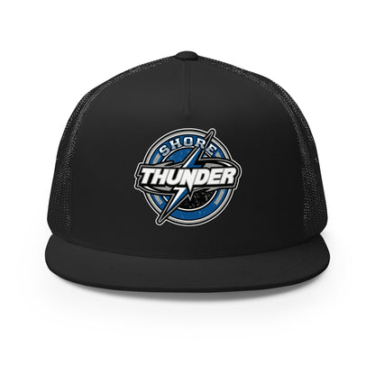 Performance | 5 Panel Trucker Cap | Shore Thunder LLC | Badge Logo