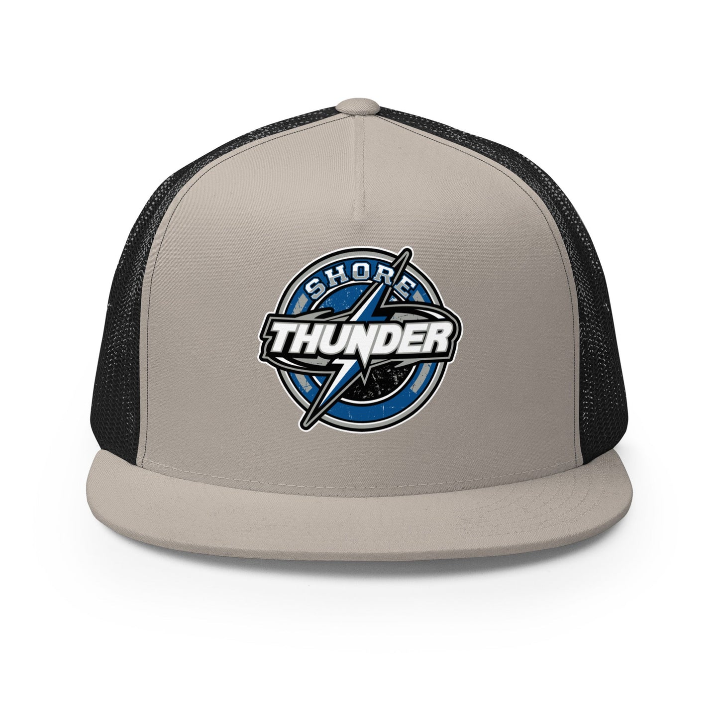 Performance | 5 Panel Trucker Cap | Shore Thunder LLC | Badge Logo