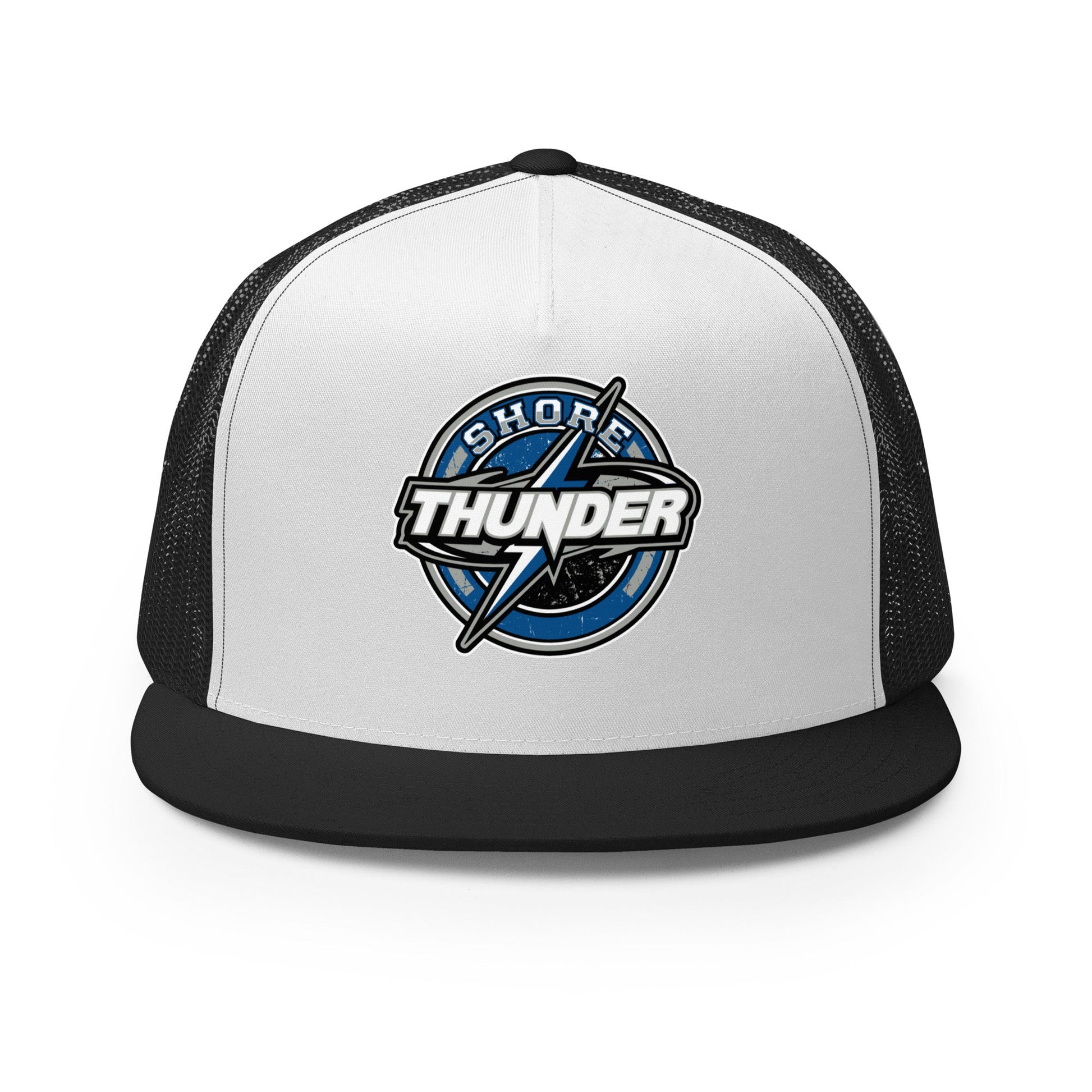 Performance | 5 Panel Trucker Cap | Shore Thunder LLC | Badge Logo