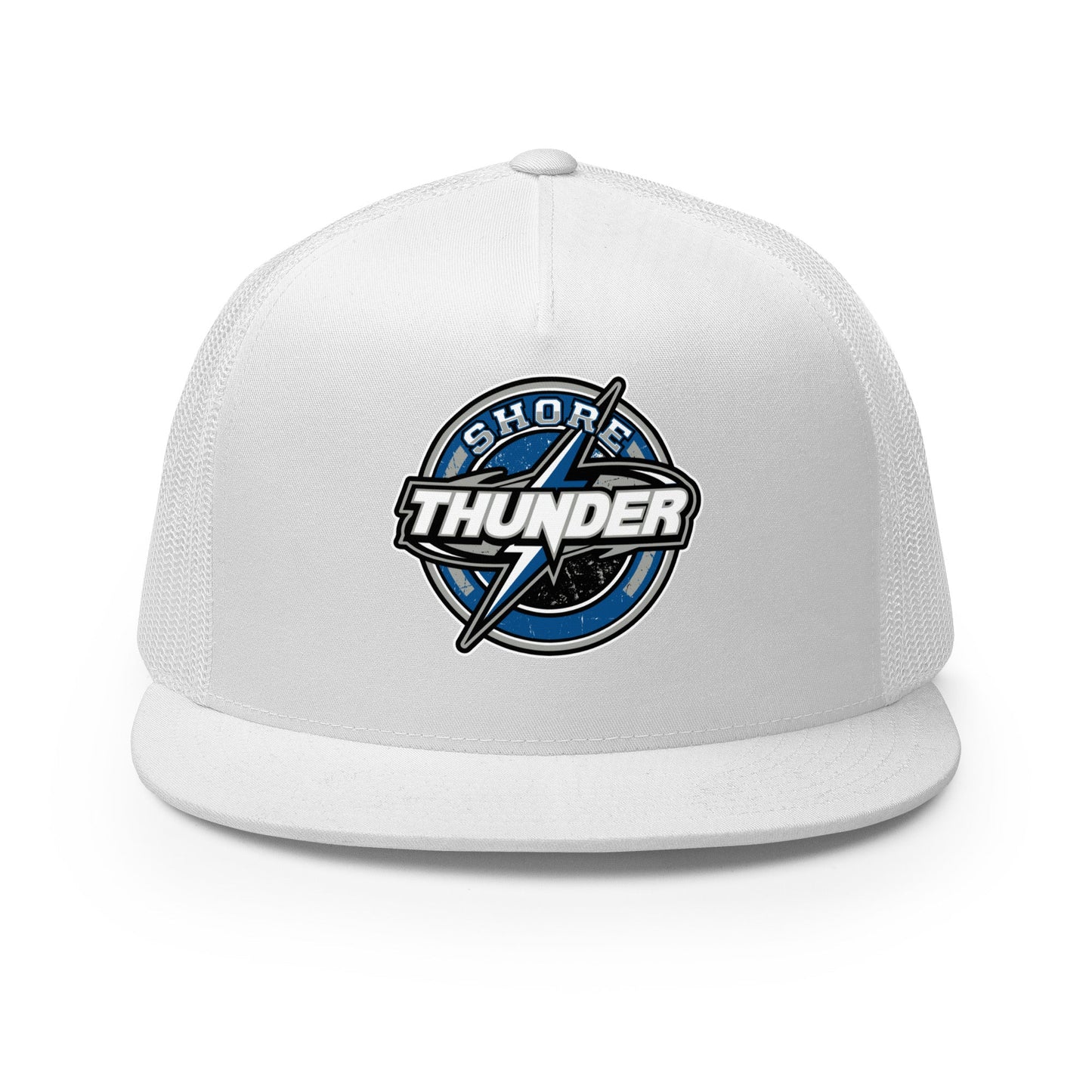 Performance | 5 Panel Trucker Cap | Shore Thunder LLC | Badge Logo