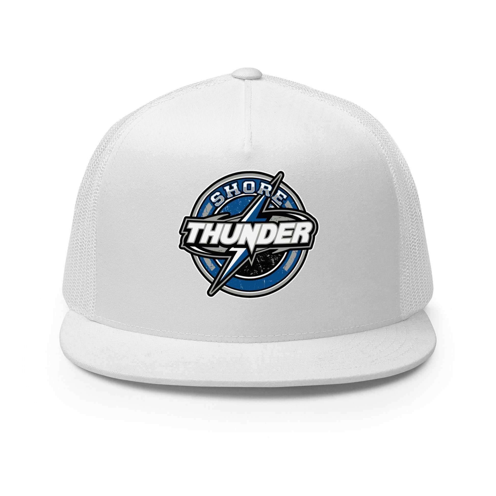 Performance | 5 Panel Trucker Cap | Shore Thunder LLC | Badge Logo