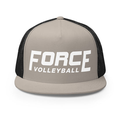 Performance | 5 Panel Trucker Cap | Shreveport Force Volleyball | Script Logo