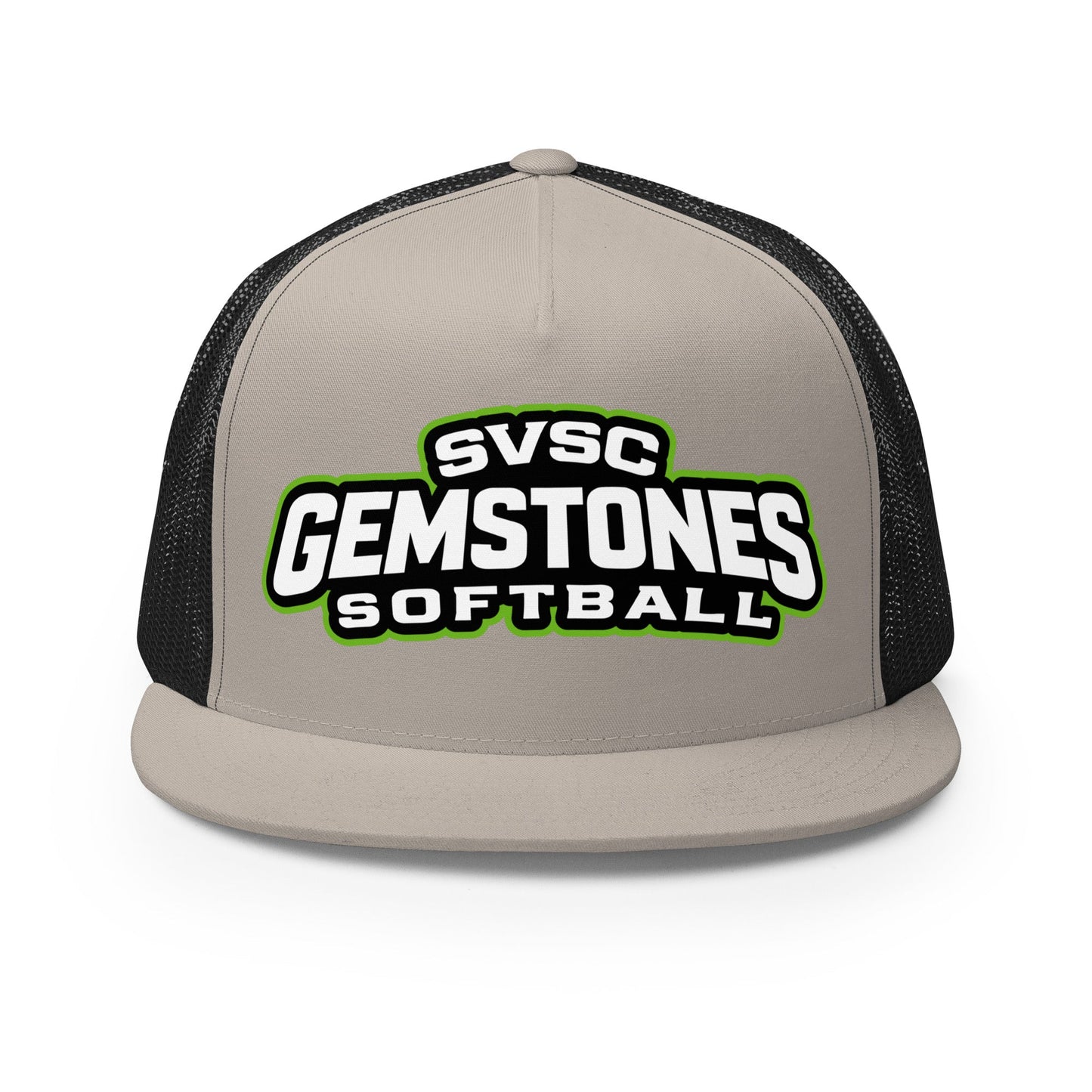Performance | 5 Panel Trucker Cap | Silver Valley Gemstones | Vanguard Logo