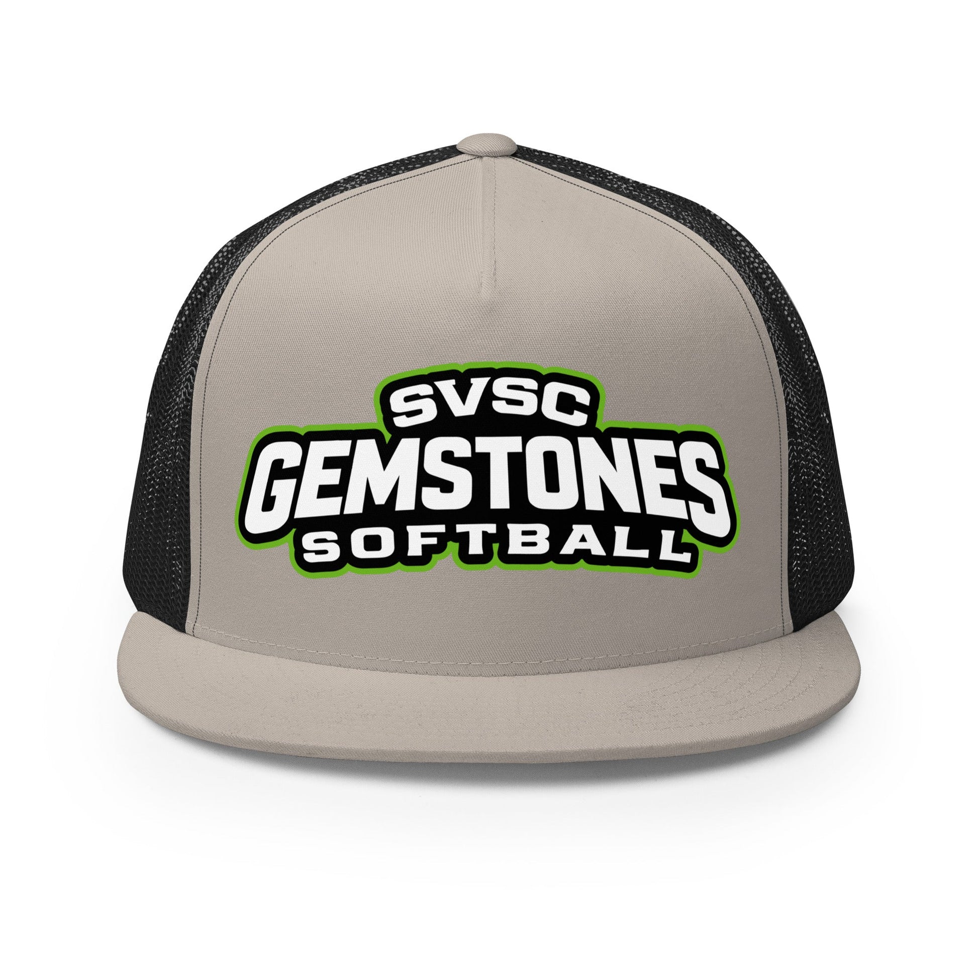 Performance | 5 Panel Trucker Cap | Silver Valley Gemstones | Vanguard Logo