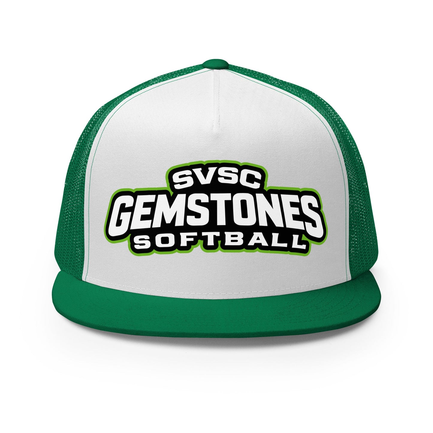 Performance | 5 Panel Trucker Cap | Silver Valley Gemstones | Vanguard Logo