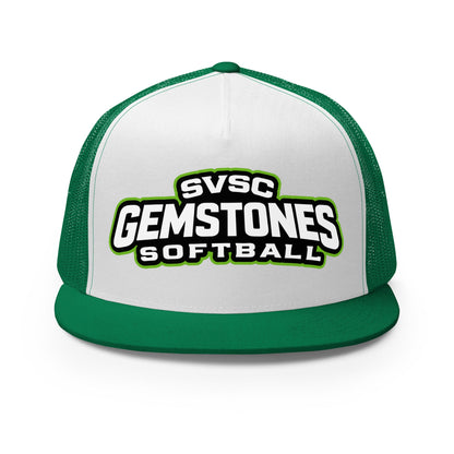Performance | 5 Panel Trucker Cap | Silver Valley Gemstones | Vanguard Logo