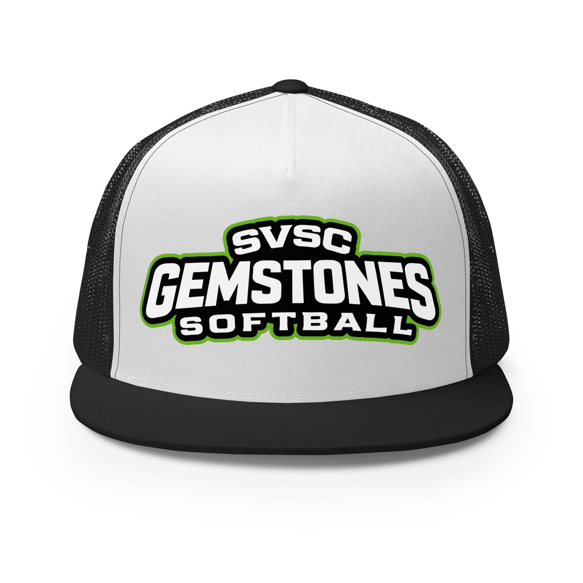 Performance | 5 Panel Trucker Cap | Silver Valley Gemstones | Vanguard Logo